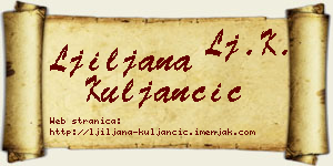Ljiljana Kuljančić vizit kartica